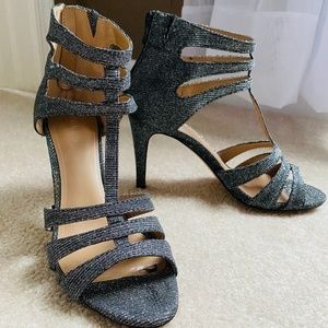 Silver dress heels